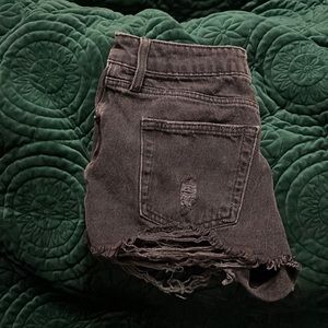 Forever 21 ripped high waisted shorts